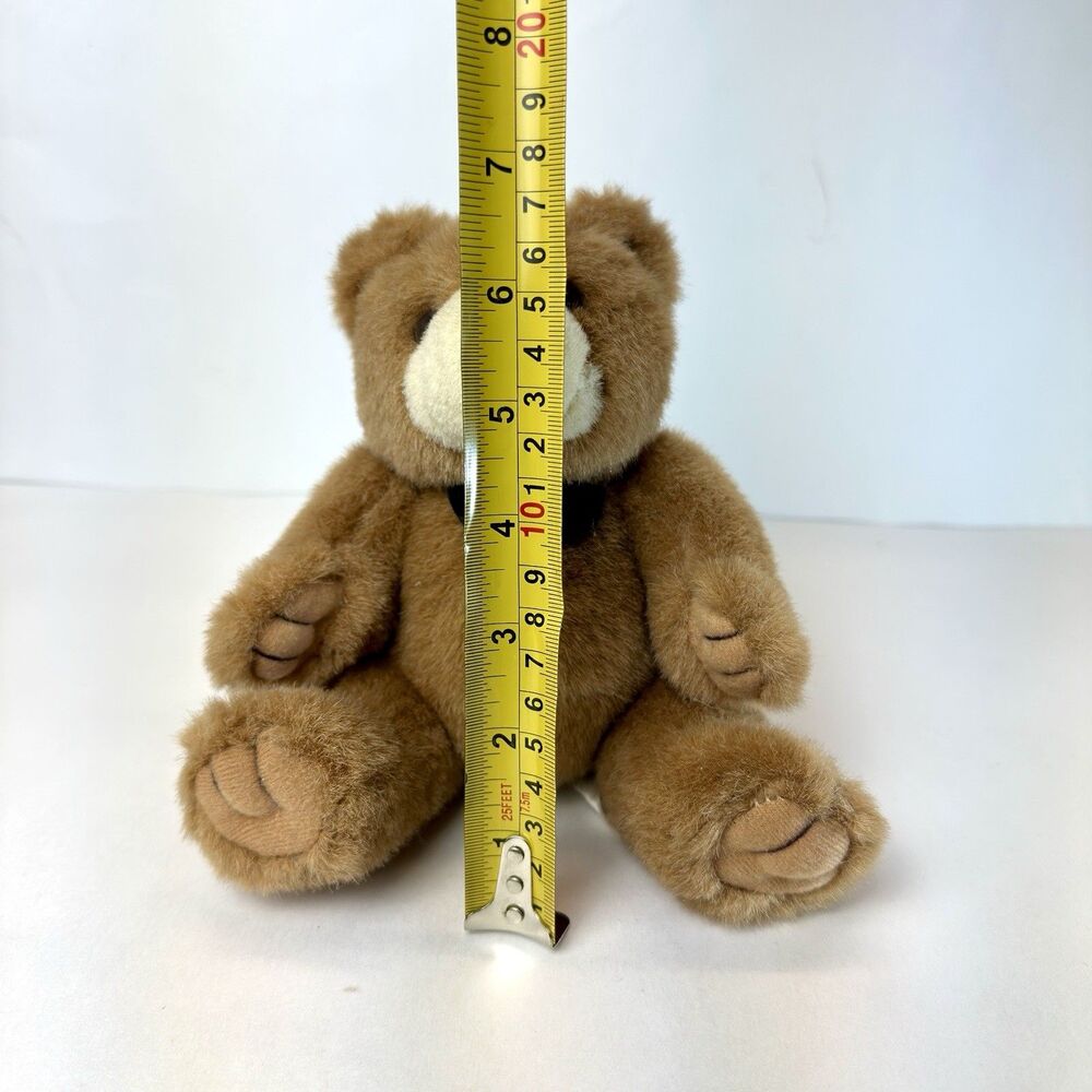 Steven Smith Vintage Brown Teddy Bear with Bow Tie Stuffed Animal Gift - Picture 10 of 11
